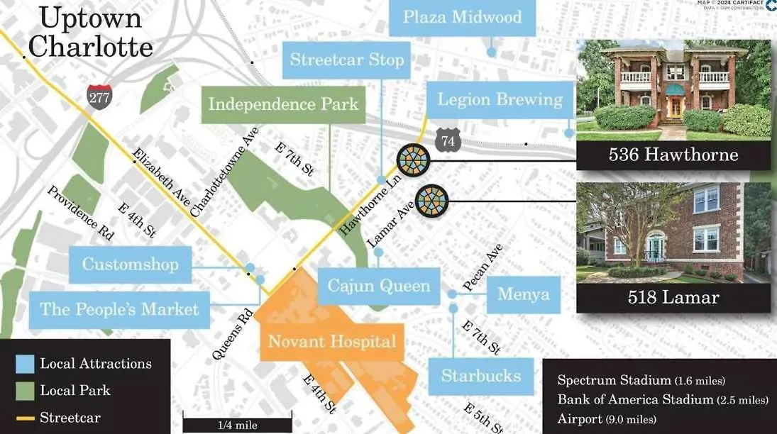 Semesterbostad Well Located 1 Bedroom In Elizabeth With Covered Porch Charlotte